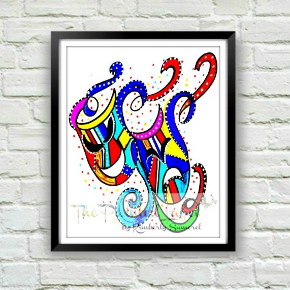 Theater Drama  Masks Art Print